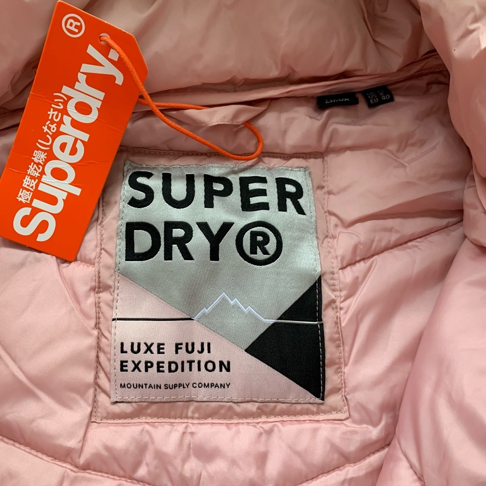 Superdry Luxe Fuji Jacket in pink - Picture 8 of 10